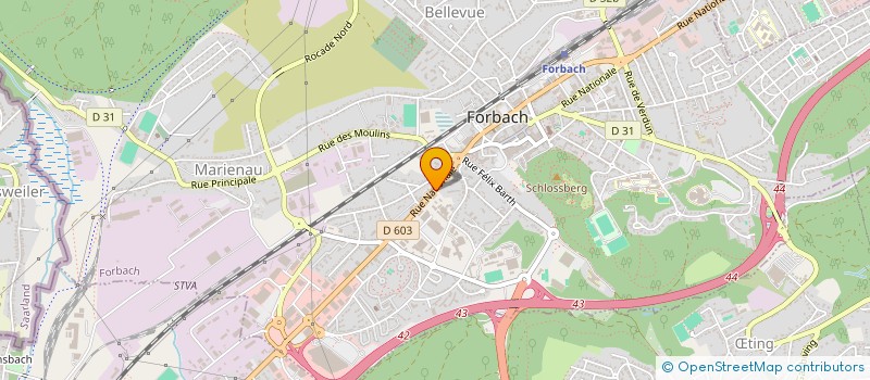 localisation de l'entreprise MADAME KAREN STAHL à FORBACH
