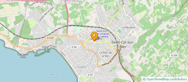 localisation de l'entreprise MADAME KAREN TARPEA à SAINT-CYR-SUR-MER