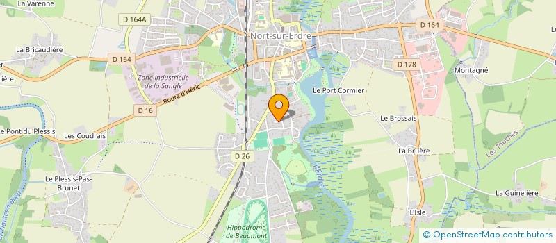 localisation de l'entreprise MADAME KAREN TERTRIN  NORT-SUR-ERDRE