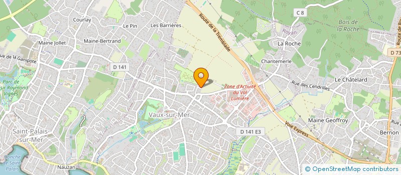 localisation de l'entreprise MADAME KAREN THIBAUDEAU  VAUX-SUR-MER