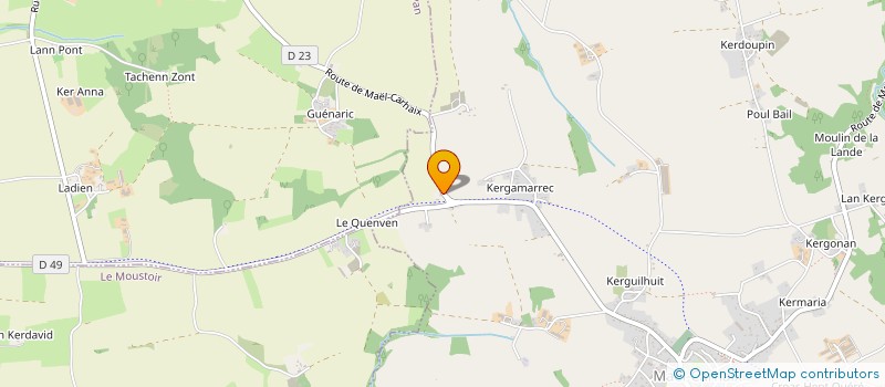 localisation de l'entreprise MADAME KAREN TIBBO  MAEL-CARHAIX