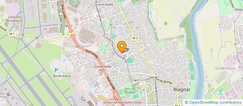 localisation de l'entreprise MADAME KAREN TOUFFET  BLAGNAC