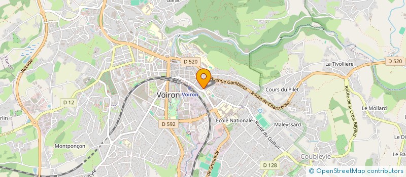 localisation de l'entreprise MADAME KAREN WHEELAGHAN  VOIRON