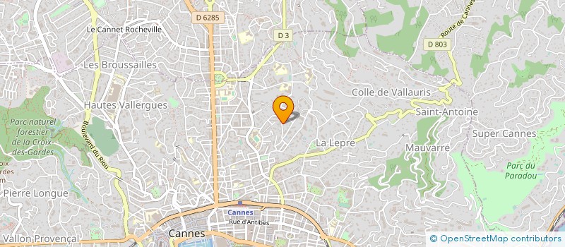 localisation de l'entreprise MADAME KARENE AUBERT à CANNES