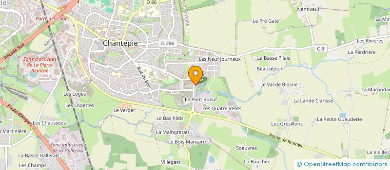 localisation de l'entreprise MADAME KARENN ANTICH Y AMENGUAL  CHANTEPIE