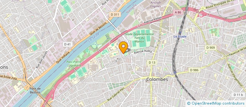 localisation de l'entreprise MADAME KARIDJA FOFANA à COLOMBES