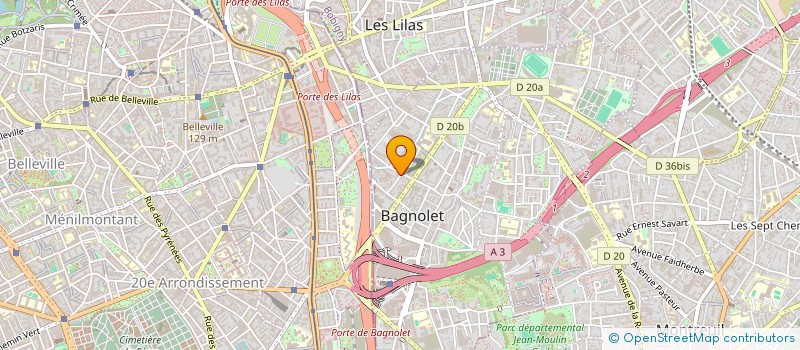 localisation de l'entreprise MADAME KARIDJA KONATE à BAGNOLET