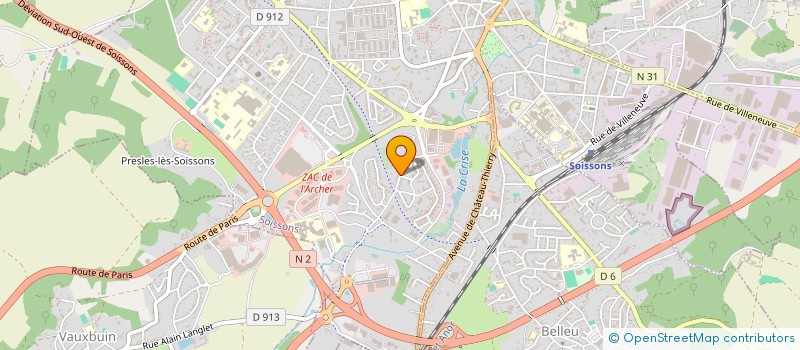 localisation de l'entreprise MADAME KARIMA AIT BRAHAM à SOISSONS