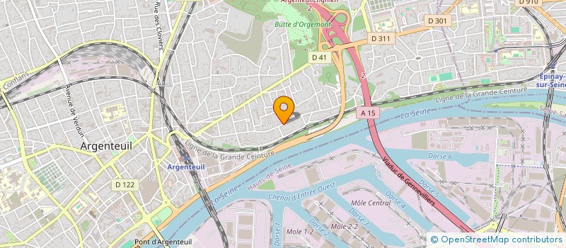 localisation de l'entreprise MADAME KARIMA AKTOUF  ARGENTEUIL