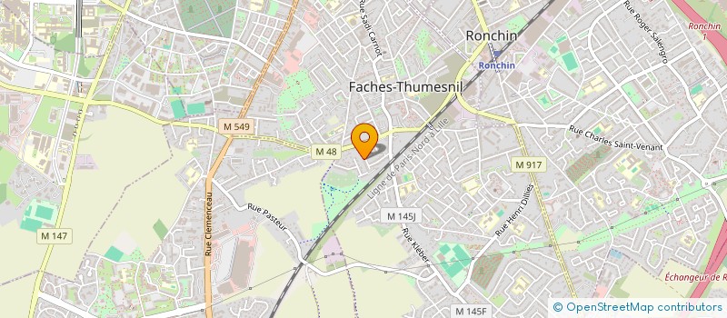 localisation de l'entreprise MADAME KARIMA AMRANE  FACHES-THUMESNIL