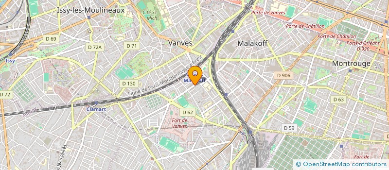 localisation de l'entreprise MADAME KARIMA AOUANOUGH  MALAKOFF