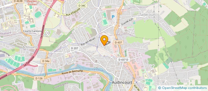 localisation de l'entreprise MADAME KARIMA ARJI  AUDINCOURT