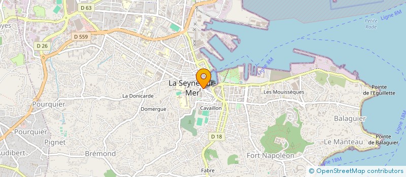 localisation de l'entreprise MADAME KARIMA BEKADDOUR à LA SEYNE-SUR-MER