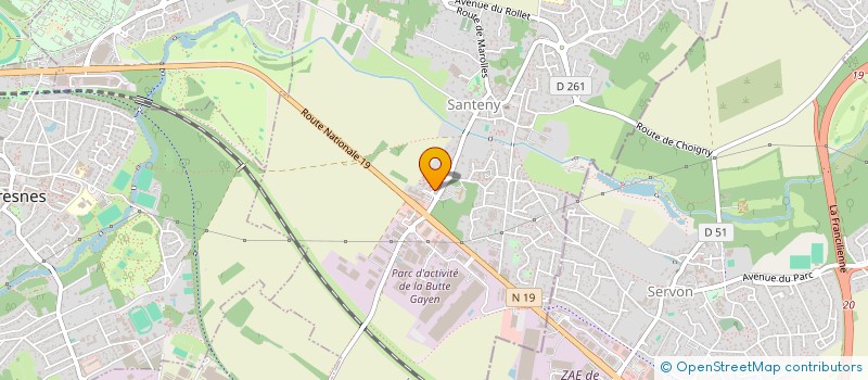 localisation de l'entreprise MADAME KARIMA BELALIA  SANTENY