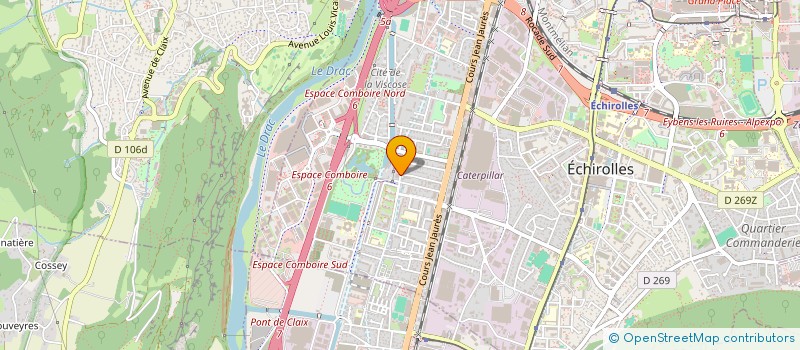 localisation de l'entreprise MADAME KARIMA BELKHAMSA à ECHIROLLES