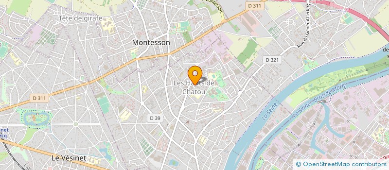 localisation de l'entreprise MADAME KARIMA BELLAGHA  CHATOU