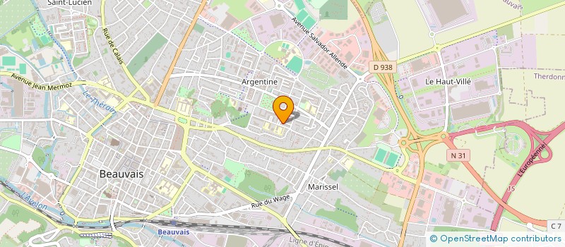 localisation de l'entreprise MADAME KARIMA BELLAZAAR  BEAUVAIS