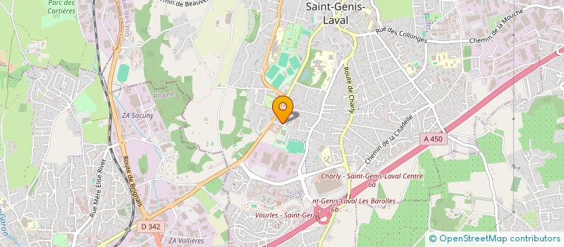 localisation de l'entreprise MADAME KARIMA BENFREDJ  SAINT-GENIS-LAVAL