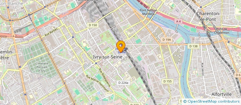 localisation de l'entreprise MADAME KARIMA BENKHELLAT  IVRY-SUR-SEINE