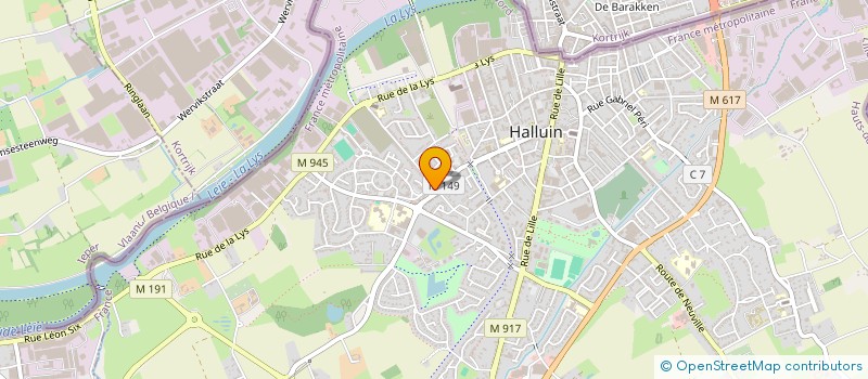 localisation de l'entreprise MADAME KARIMA BENZIANI  HALLUIN