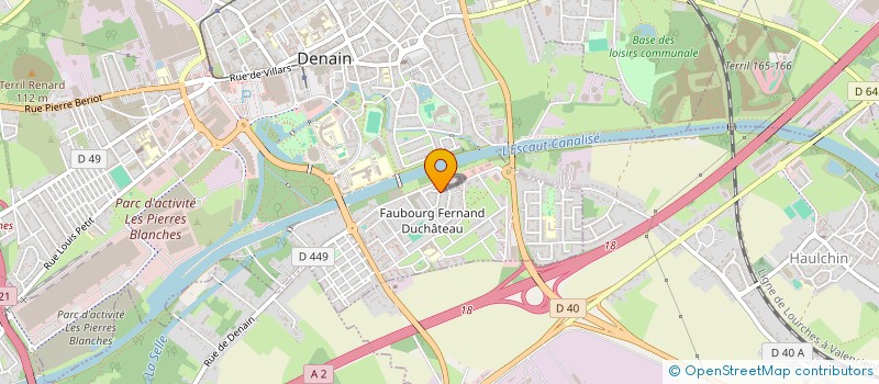 localisation de l'entreprise MADAME KARIMA BOUKANDOURA  DENAIN