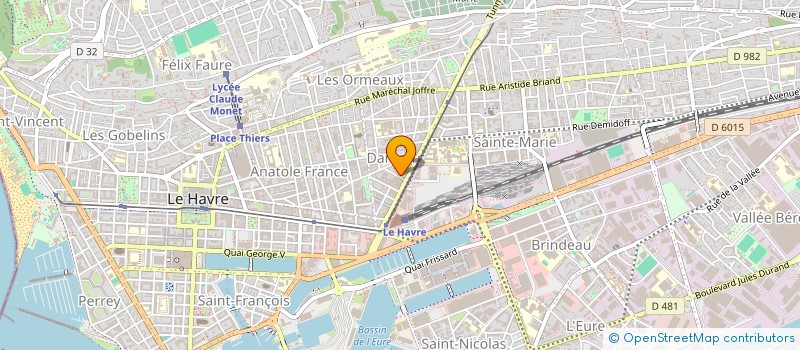 localisation de l'entreprise MADAME KARIMA BOUKOURA  LE HAVRE