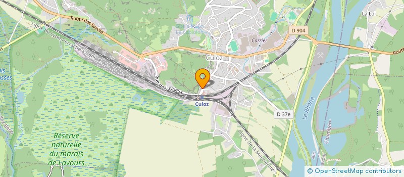 localisation de l'entreprise MADAME KARIMA CHOUG  CULOZ-BEON