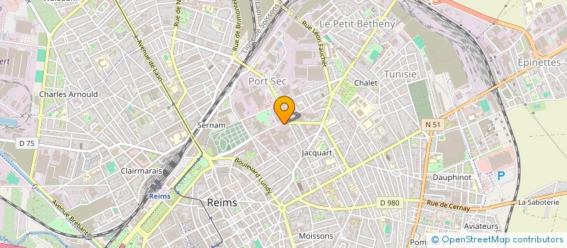 localisation de l'entreprise MADAME KARIMA DERDAR à REIMS