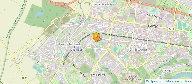 localisation de l'entreprise MADAME KARIMA DJEDAI à CERGY