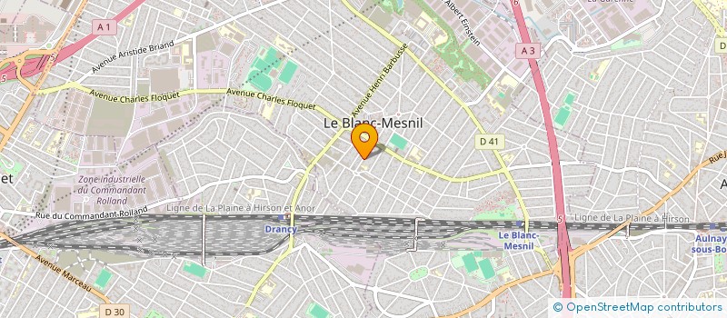 localisation de l'entreprise MADAME KARIMA DJERRAH  LE BLANC-MESNIL