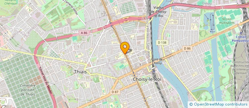 localisation de l'entreprise MADAME KARIMA EL MOURIDI  THIAIS