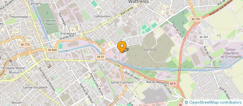 localisation de l'entreprise MADAME KARIMA GUENDOUZI à WATTRELOS