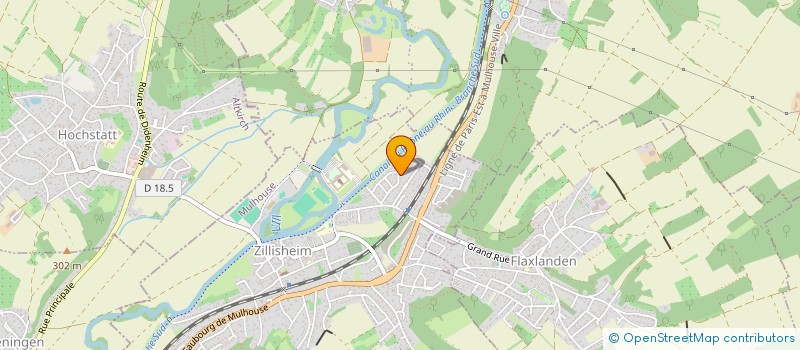 localisation de l'entreprise MADAME KARIMA HAMDANI  ZILLISHEIM