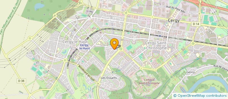localisation de l'entreprise MADAME KARIMA HAMMOUTI à CERGY