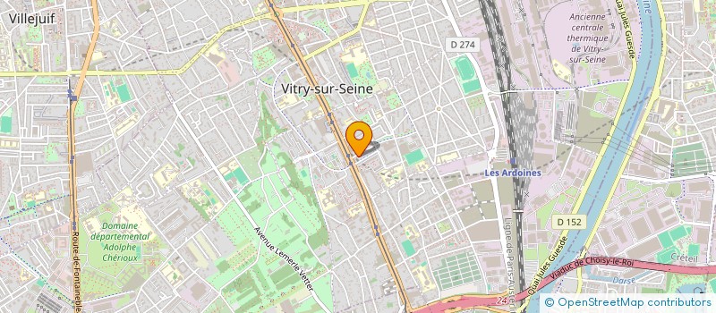 localisation de l'entreprise MADAME KARIMA HASSANI à VITRY-SUR-SEINE