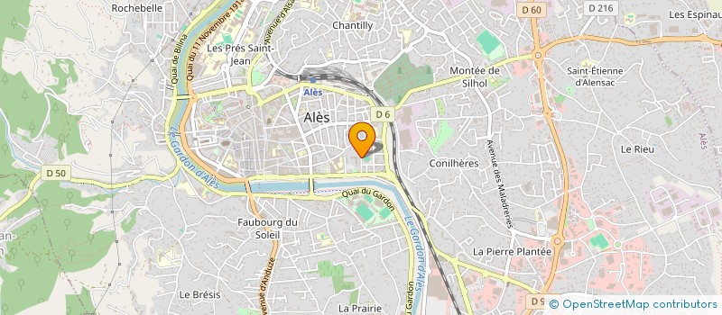 localisation de l'entreprise MADAME KARIMA IGROUFA  ALES