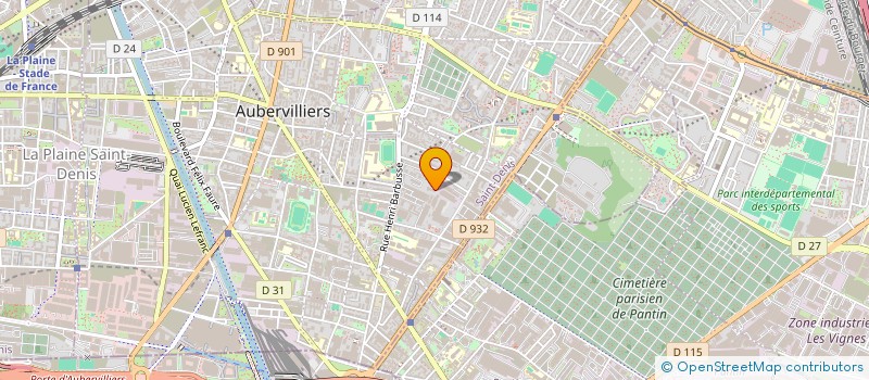 localisation de l'entreprise MADAME KARIMA KACI  AUBERVILLIERS