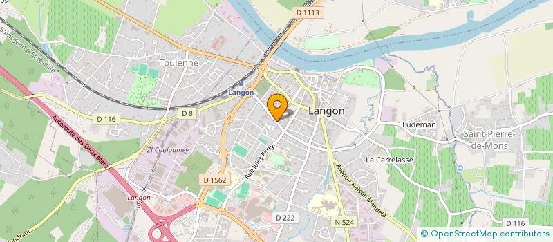 localisation de l'entreprise MADAME KARIMA KERZAZI à LANGON