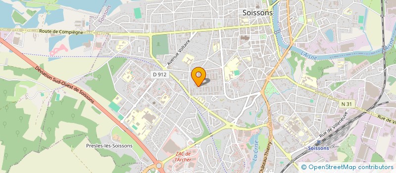 localisation de l'entreprise MADAME KARIMA KHAMES  SOISSONS