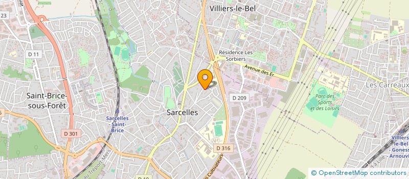 localisation de l'entreprise MADAME KARIMA KORICHE à SARCELLES
