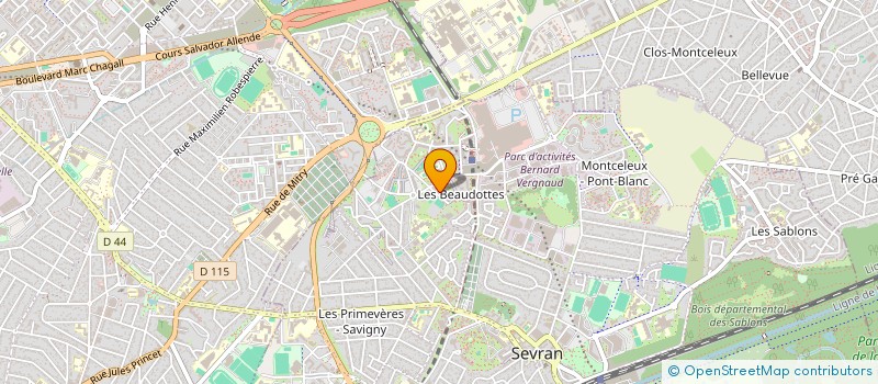 localisation de l'entreprise MADAME KARIMA LABIOD  SEVRAN