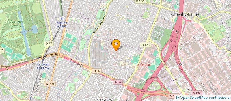 localisation de l'entreprise MADAME KARIMA MEKHAZNI  FRESNES