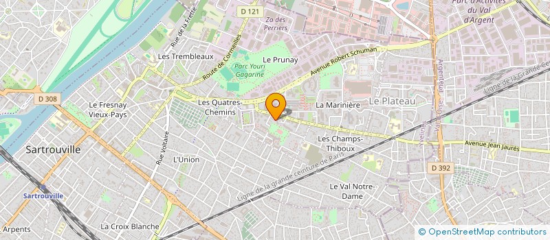 localisation de l'entreprise MADAME KARIMA OUSSAIDEN  SARTROUVILLE