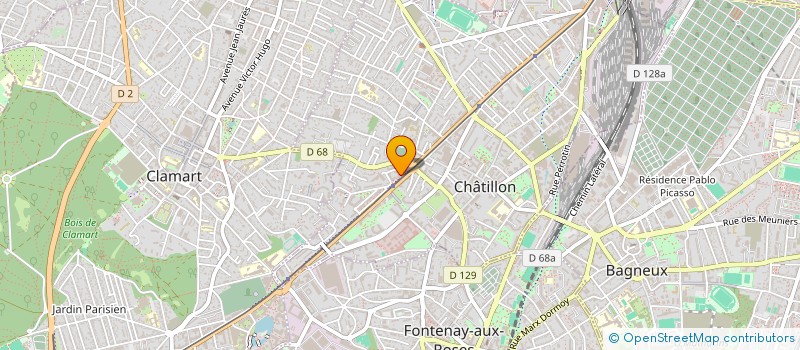 localisation de l'entreprise MADAME KARIMA RIACHE  CHATILLON