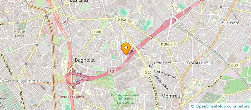 localisation de l'entreprise MADAME KARIMA SADAOUI à BAGNOLET
