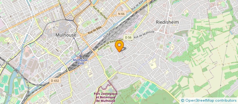 localisation de l'entreprise MADAME KARIMA ZEBBICHE  MULHOUSE