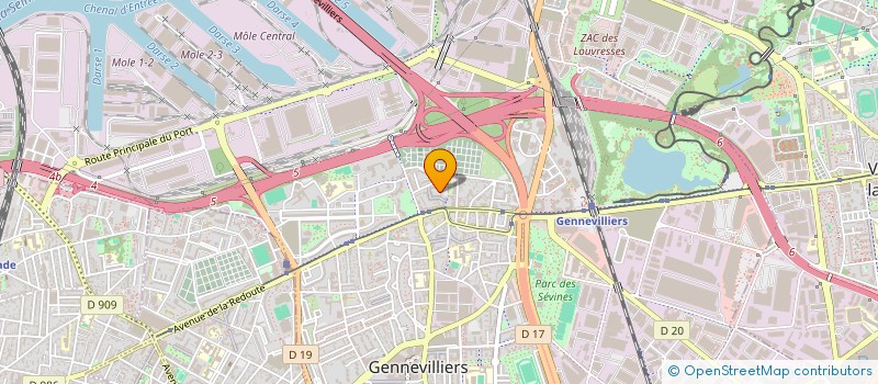 localisation de l'entreprise MADAME KARIMA ZOUKENI  GENNEVILLIERS