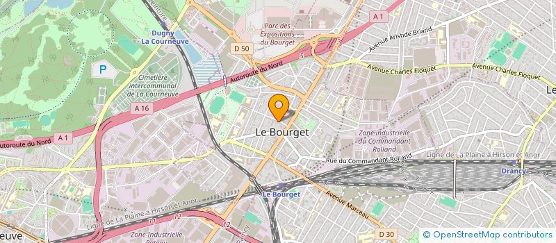 localisation de l'entreprise MADAME KARIN GOGAT  LE BOURGET
