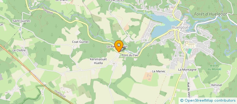 localisation de l'entreprise MADAME KARIN HUBER  HUELGOAT