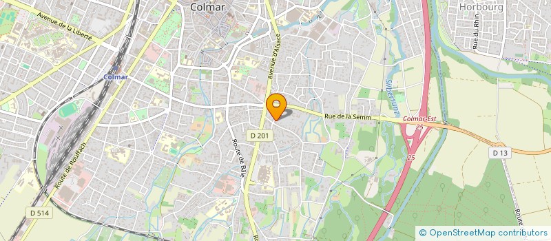 localisation de l'entreprise MADAME KARIN HUGENSCHMIDT  COLMAR